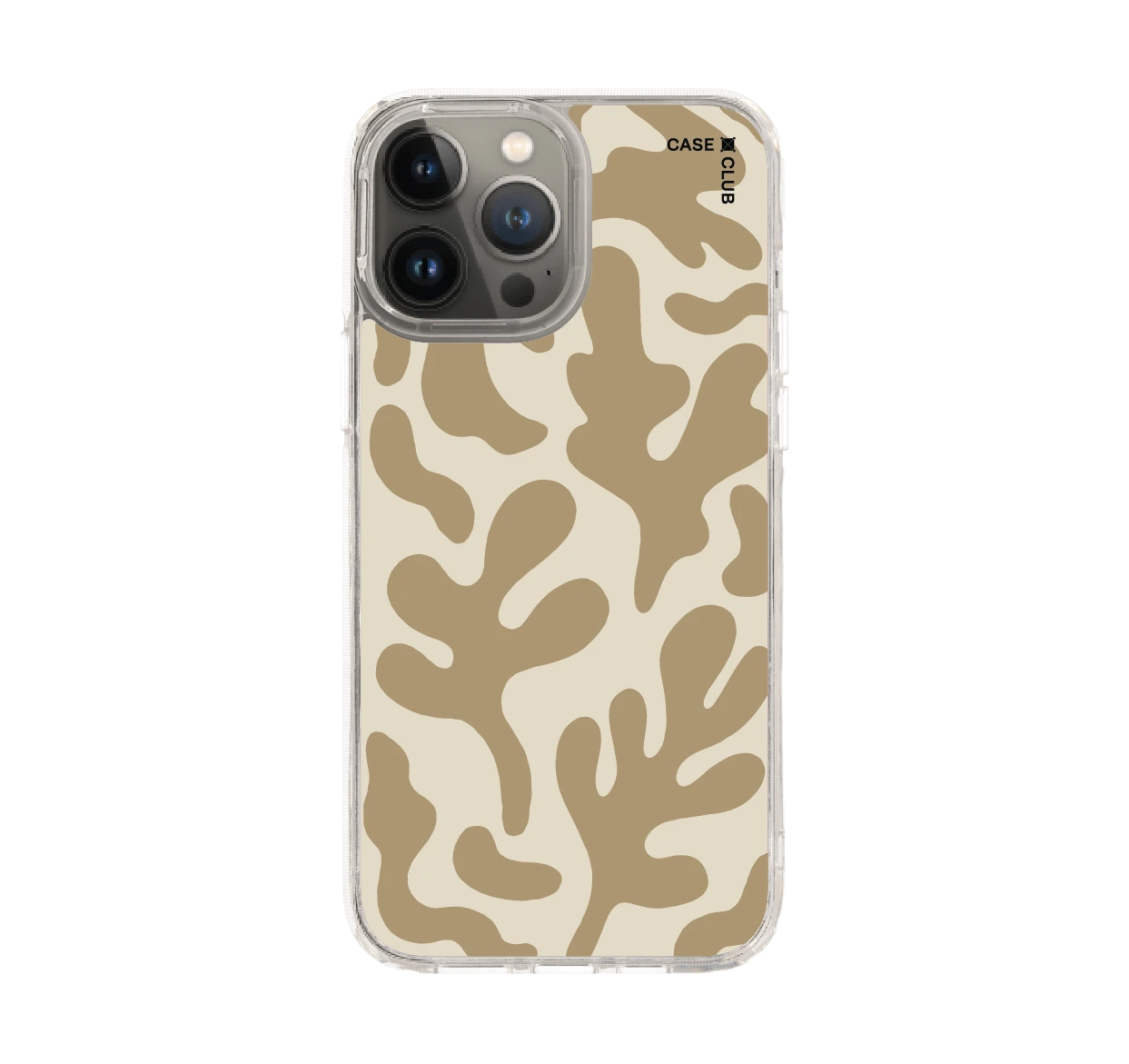 brown & white abstract freeform pattern